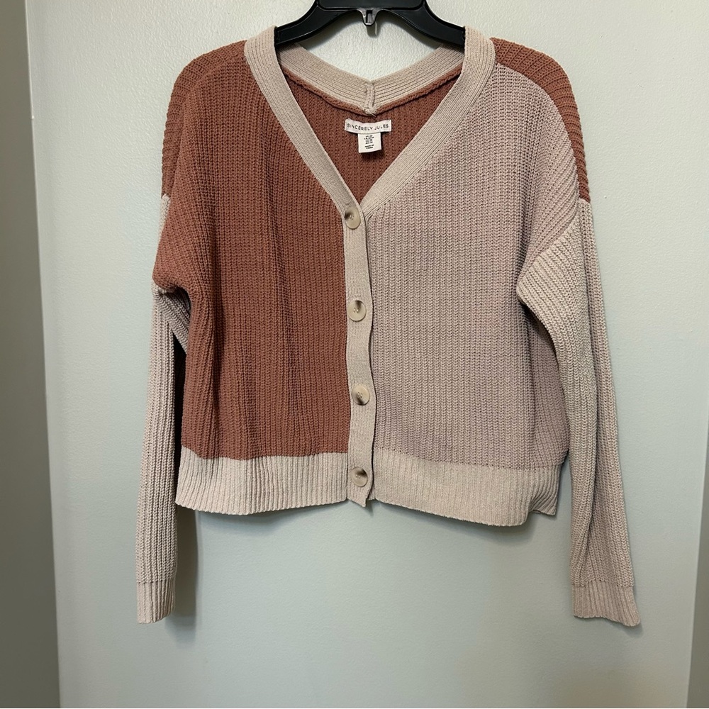 sincerely jules sweater Cardigan Medium Beige Super Soft Neutrals Cottage Cozy